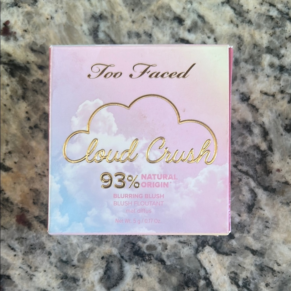 Too Faced Cloud Crush Blush in Pink and Gold
